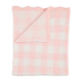 Mud Pie Gingham Chenille Blanket