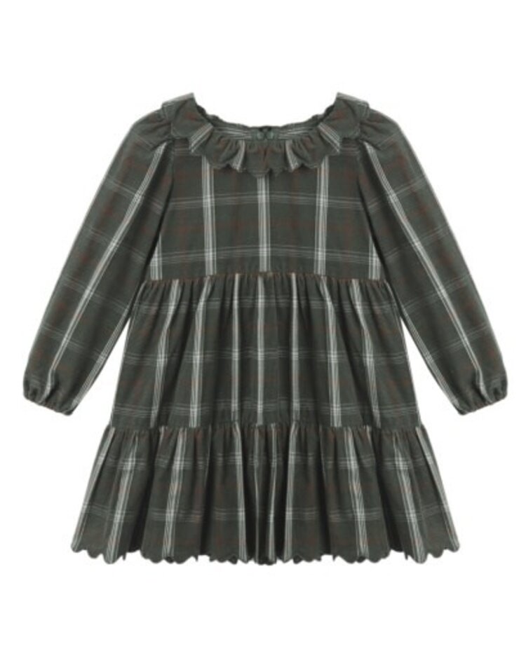 Rylee + Cru LLC Holiday Plaid Fran Dress
