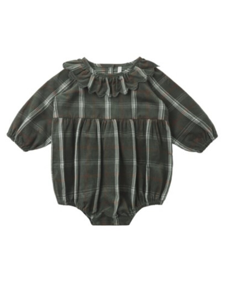 Rylee + Cru LLC FREYA ROMPER HOLIDAY PLAID