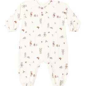 Rylee + Cru LLC Holiday Mouse Henley Jumpsuit
