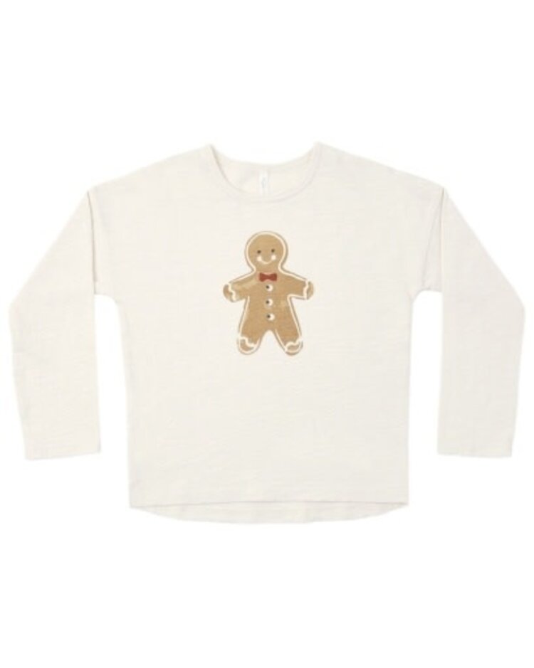 Rylee + Cru LLC Gingerbread Man Long Sleeve Tee