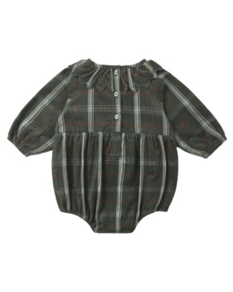 Rylee + Cru LLC FREYA ROMPER HOLIDAY PLAID
