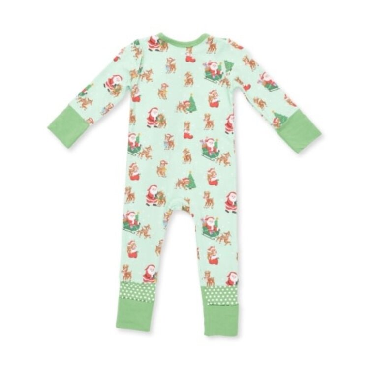 Angel Dear Vintage Reindeer & Santa Conv Romper