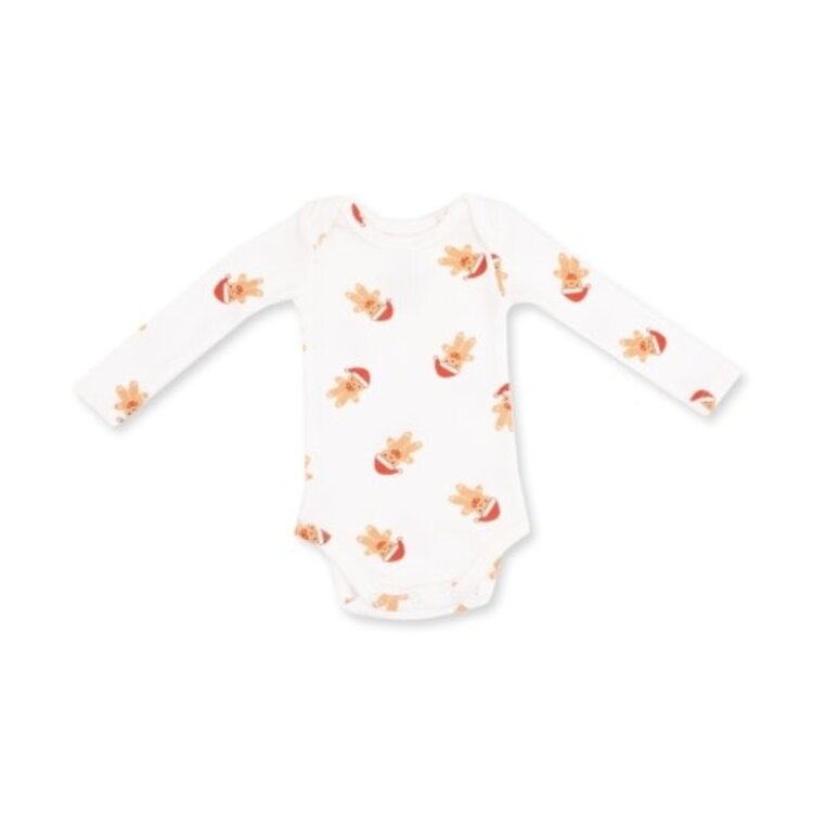 Angel Dear Simple Gingerbread - Long Sleeve Bodysuit