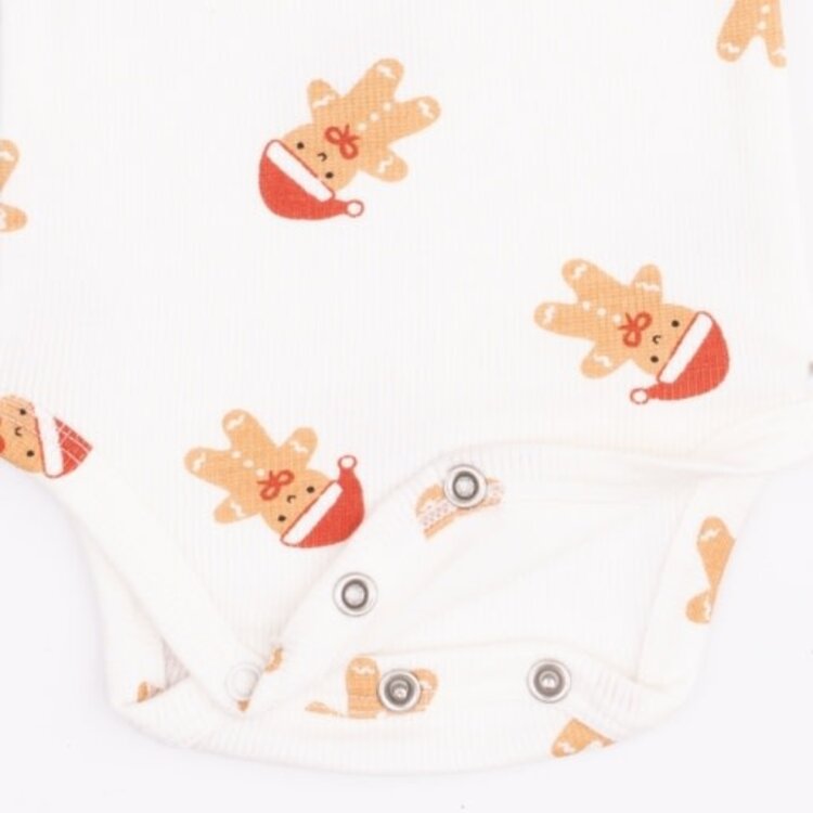 Angel Dear Simple Gingerbread - Long Sleeve Bodysuit