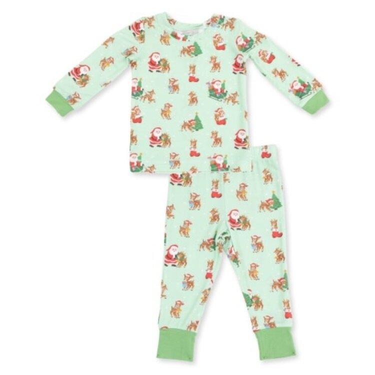 Angel Dear Vintage Reindeer & Santa Loungewear Set