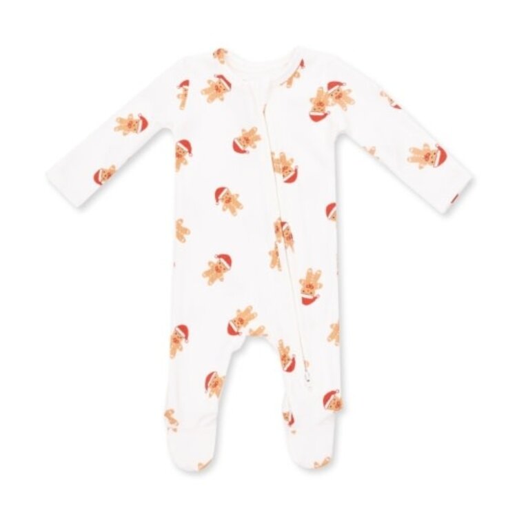 Angel Dear Simple Gingerbread Zipper Footie