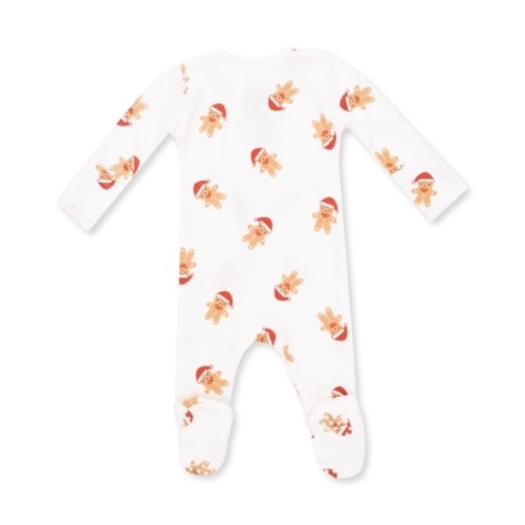 Angel Dear Simple Gingerbread Zipper Footie