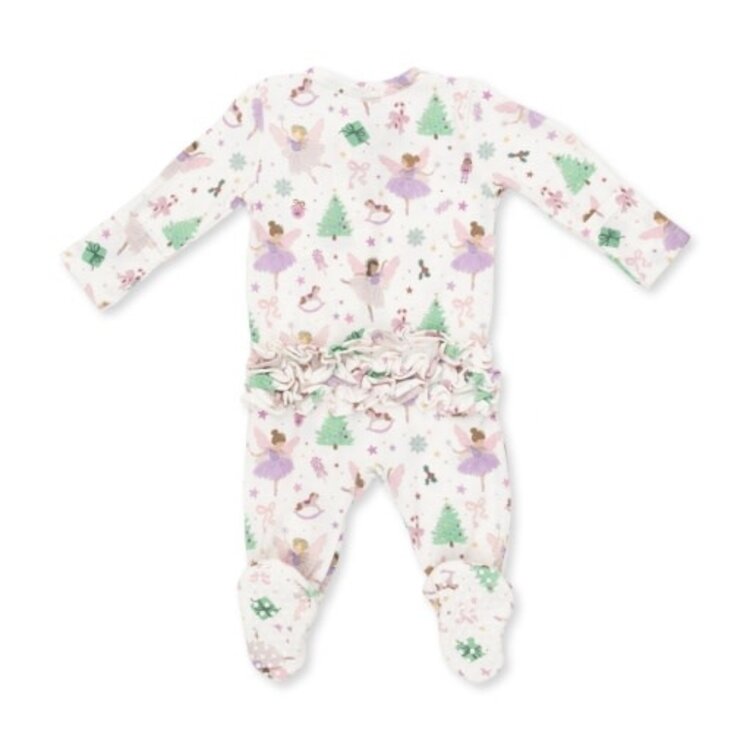 Angel Dear Sugar Plum Fairies Zipper Footie