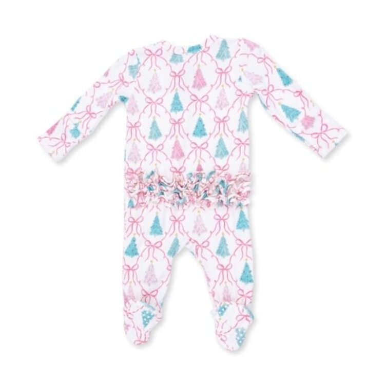 Angel Dear Bow Trellis Tree Zipper Footie