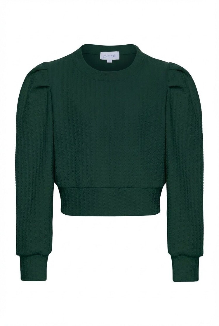 Pleat Jane Textrued Sweatshirt