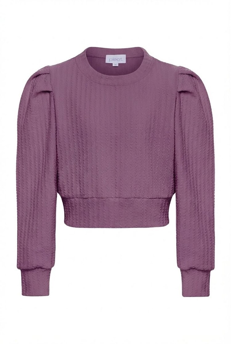 Pleat Jane Textrued Sweatshirt