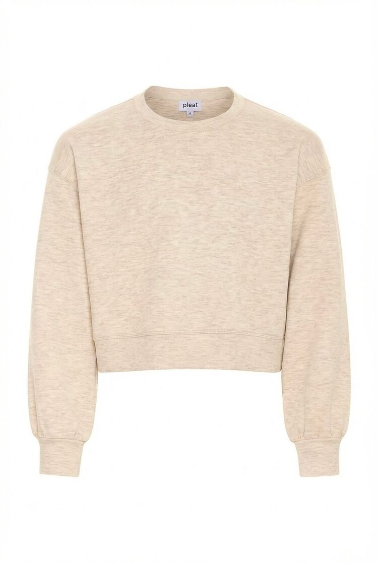 Pleat Darby Sweatshirt Sugar Cookie