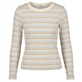 Pleat Ella Tee Light Blue/Cream