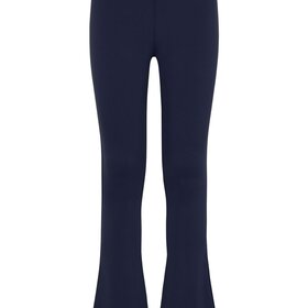 Pleat Adele Split Flare Leggings Navy