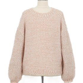 Molly Bracken Beige Metallic Sweater
