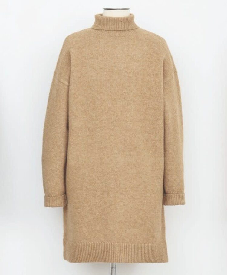 Molly Bracken Beige Knit Sweater Dress