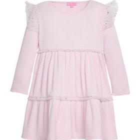 Bisby Bubblegum & Gold Sparkle Stars Mila Dress