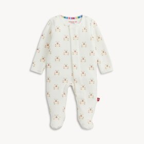 Magnetic  Me Teddy Bows Velour Footie