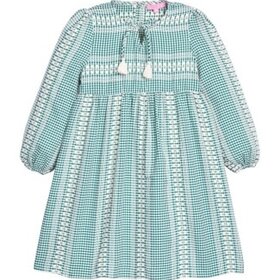 Bisby Geneva Gingham Green Riviera Dress