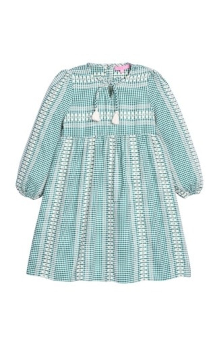 Bisby Geneva Gingham Green Riviera Dress