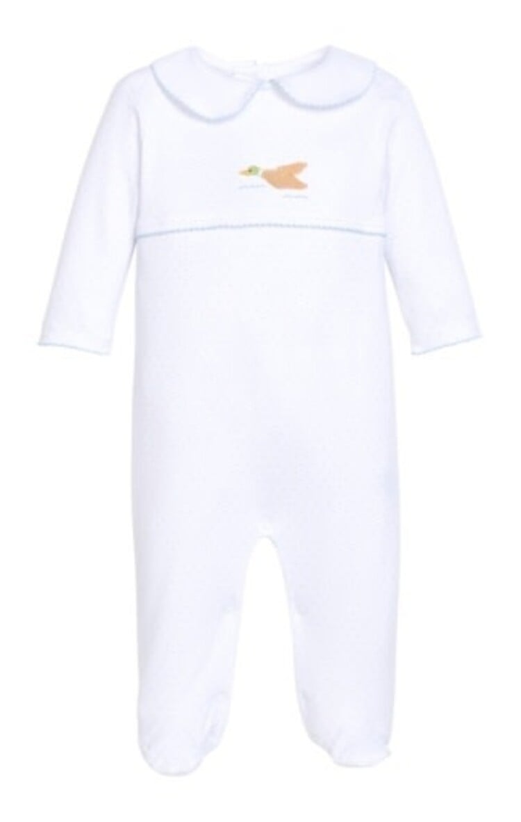 Little English Crochet Footie Flying Mallard