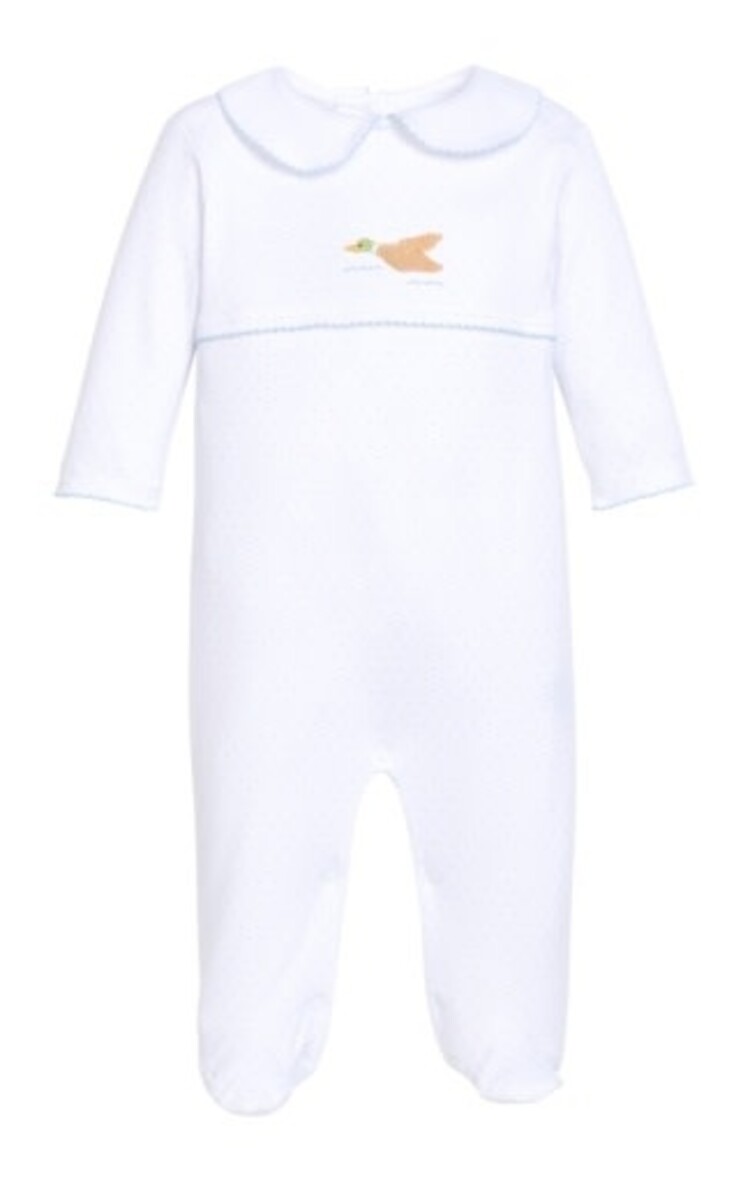 Little English Crochet Footie Flying Mallard