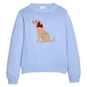 Little English Intarsia Sweater Seated Lab