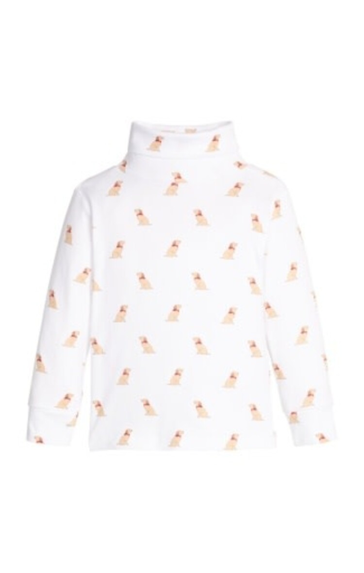 Little English Printed Turtleneck Seated Labs
