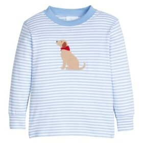 Little English Applique T-Shirt Seated Lab