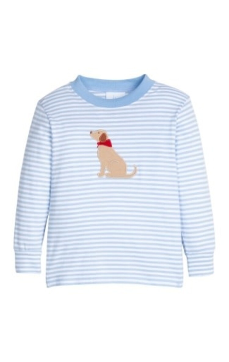 Little English Applique T-Shirt Seated Lab