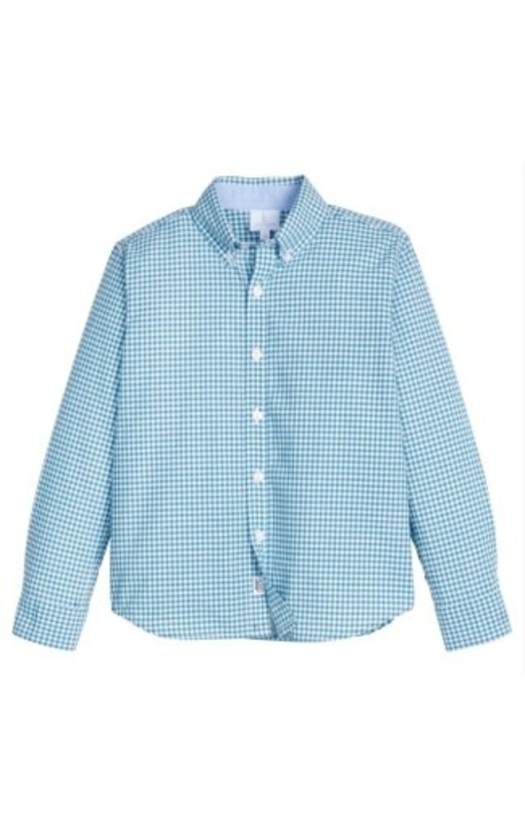 Little English Button Down Shirt Alpine Gingham