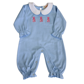 Luigi Kids Blue Ballet Slippers Romper