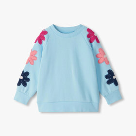 Hatley Cool Blue Floral Slouchy Pullover
