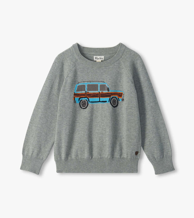 Hatley Vintage Truck Crew Neck Sweater