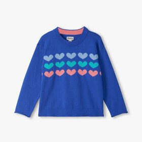 Hatley Heart Stripes Crew Neck Sweater
