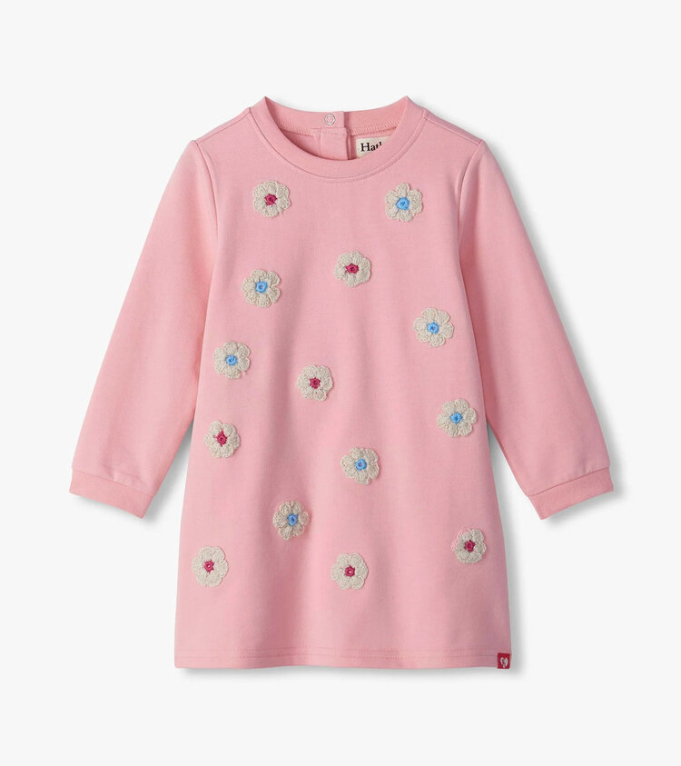 Hatley Orchid Pink Flower Teddy Bear Dress