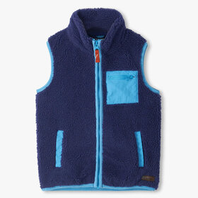 Hatley Patriot Blue Faux Sherpa Vest