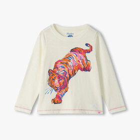 Hatley Fierce Tiger Long Sleeve Graphic Tee
