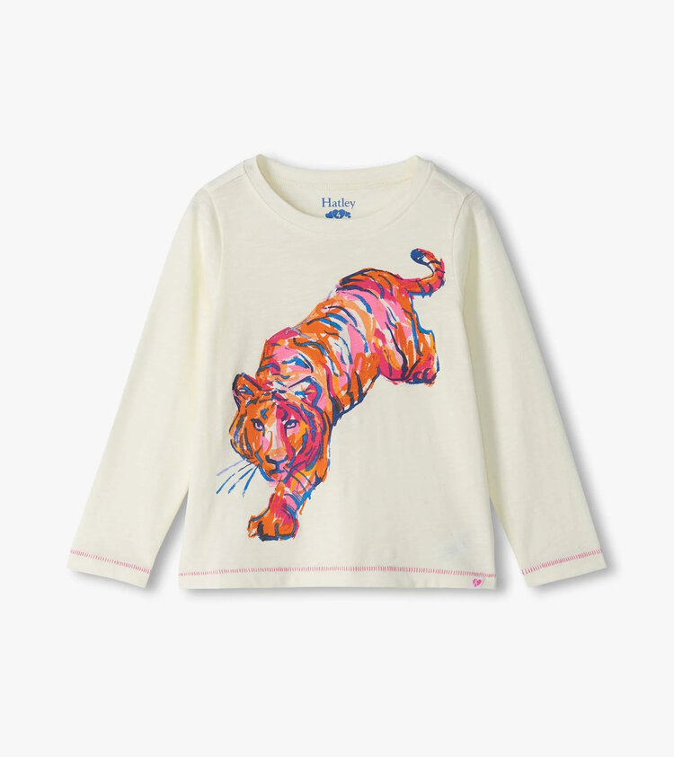 Hatley Fierce Tiger Long Sleeve Graphic Tee