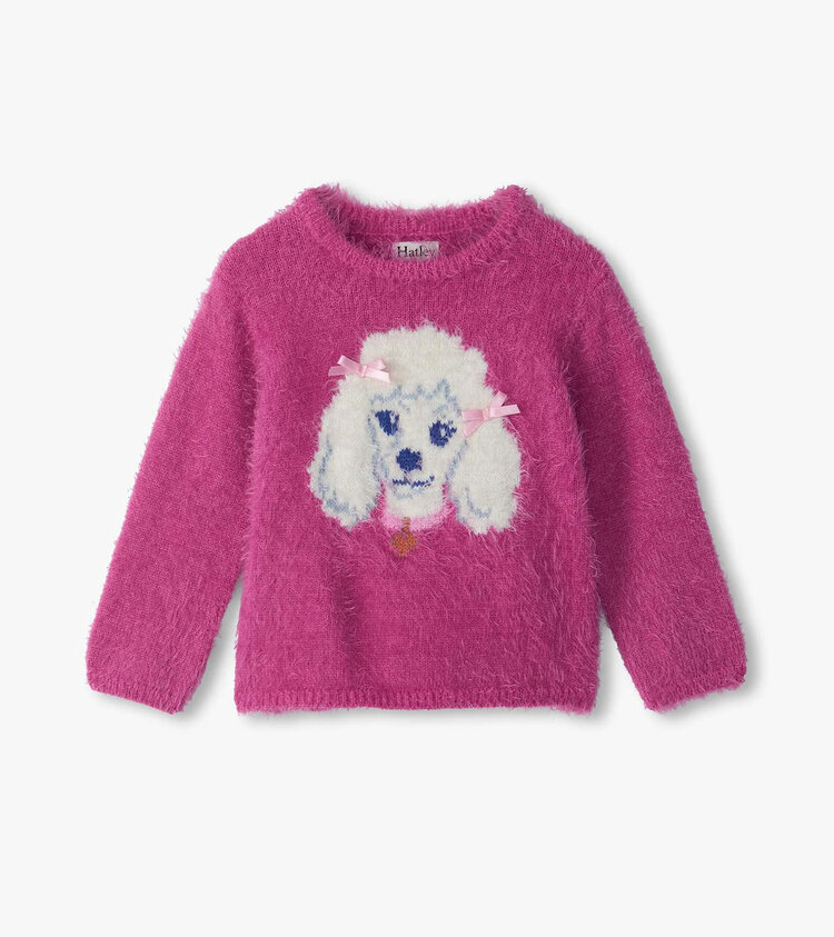Hatley Posh Poodle Furry Sweater