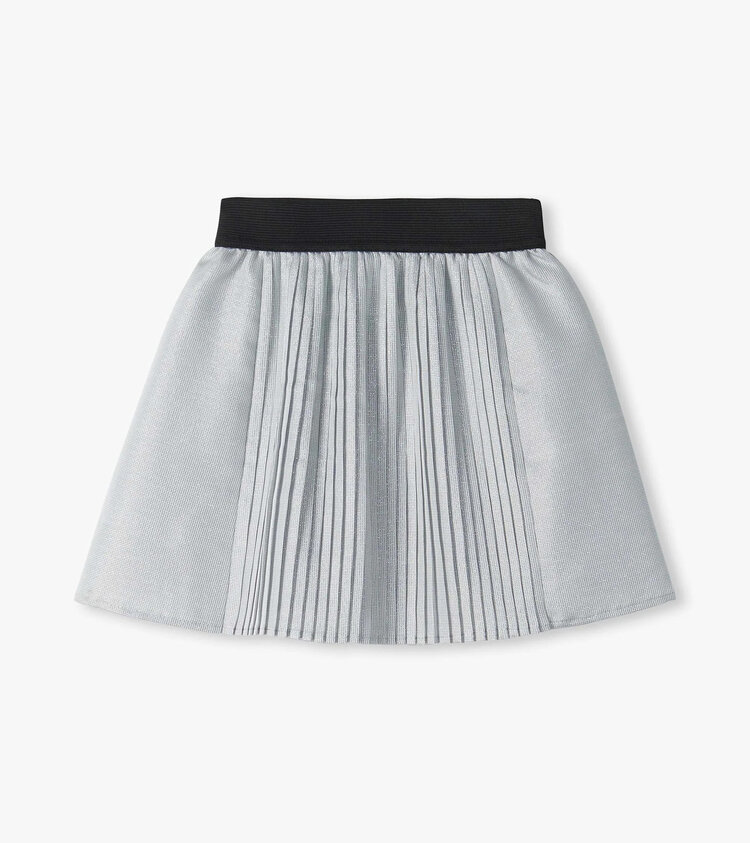 Hatley Silver Glitter Pleated Fun Skirt