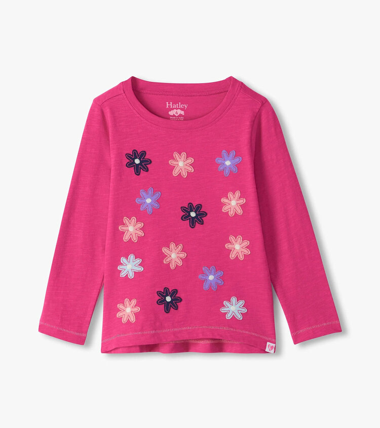 Hatley Very Berry Flowers Long Sleeve Graphic Tee