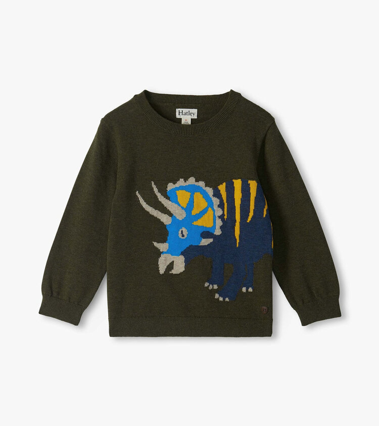 Hatley Triceratops Dino Crew Neck Sweater