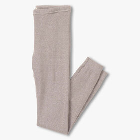 Hatley Silver Shimmer Cable Knit Leggings