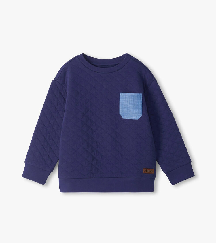 Hatley Patriot Blue Quilted Pullover