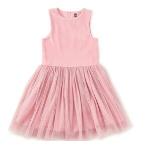Tea Collection Honeysuckle Rose Velour & Tulle Ballet Dress