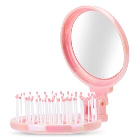 Iscream Candy Cutie Foldable Brush & Mirror