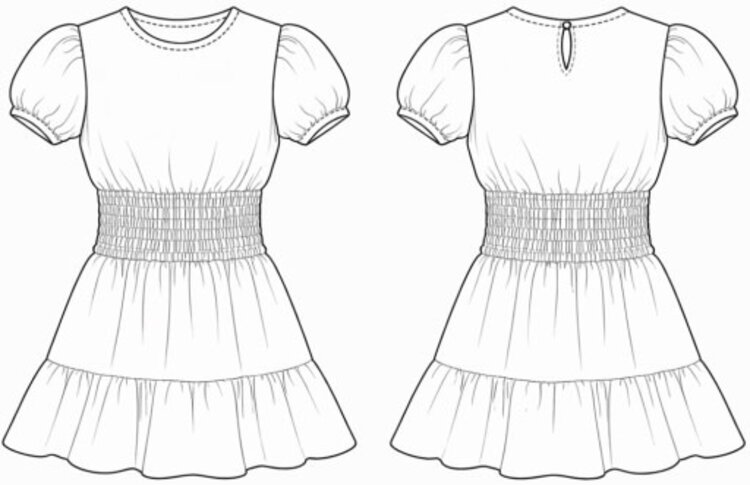 Tenly DIGITAL PRINT JEWEL-NECK