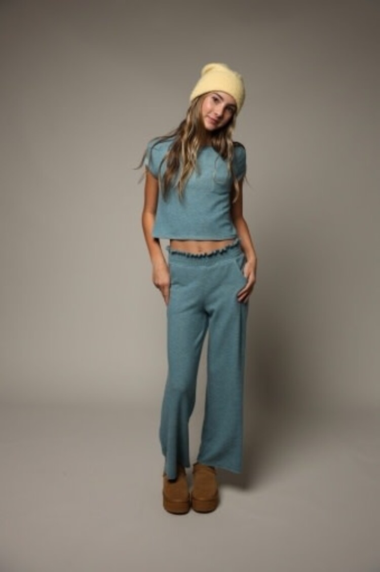 Tenly HACCI JERSEY SMOCKED-WAISTBAND PANTS